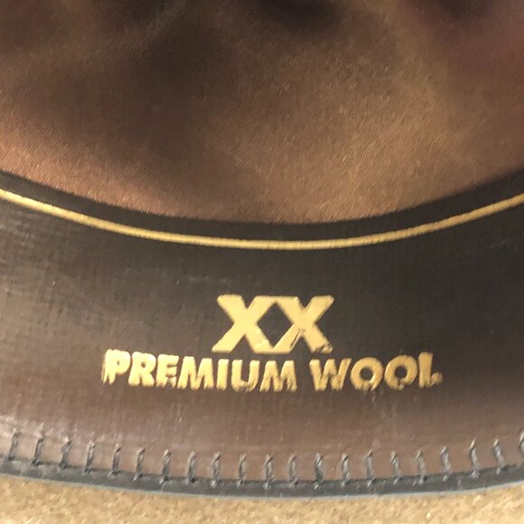 Stallion by Stetson Khaki Wool Lamesa Hat Size 7 5/8 - Picture 8 of 8